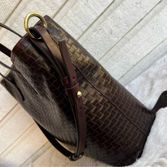 DOONEY & BOURKE Woven XL Lilliana Brown Sorrento Tote Shoulder Bag Satchel - Picture 6 of 12